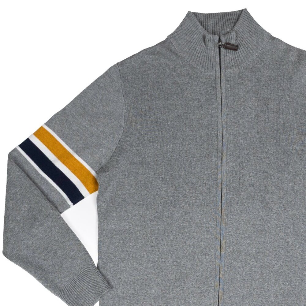 Frederick Anderson Copenhagen gray zip up cardigan size MEDIUM